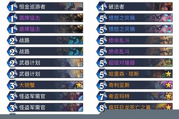 炉石传说 防战-炉石传说战士牌组怎么搭配